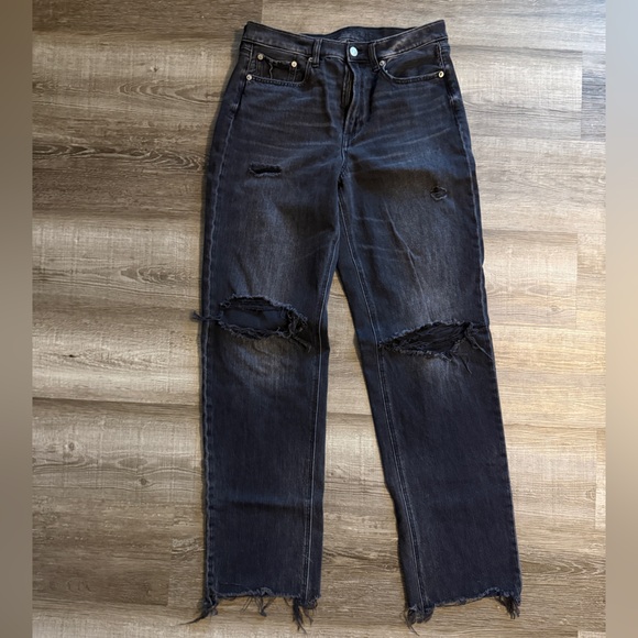 American Eagle Outfitters Denim - American Eagle super high rise baggy straight jeans
